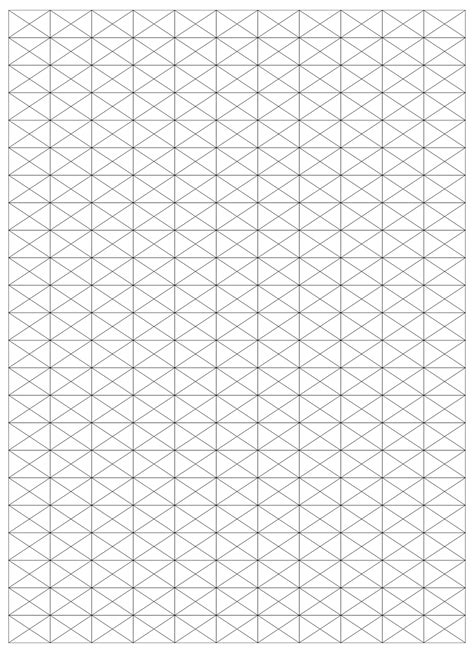 5 Free Isometric Graph Grid Paper Printable Pdf Best