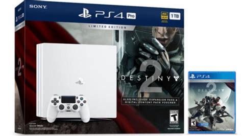 Sony Playstation 4 Pro Glacier White 1tb Ps4 Pro 1tb Destiny 2