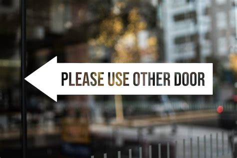 Please Use Other Door Right Or Left Decal Use Other Door Etsy