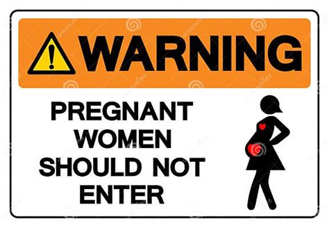 warning pregnant women should not enter symbol sign vector illustration isolate on white