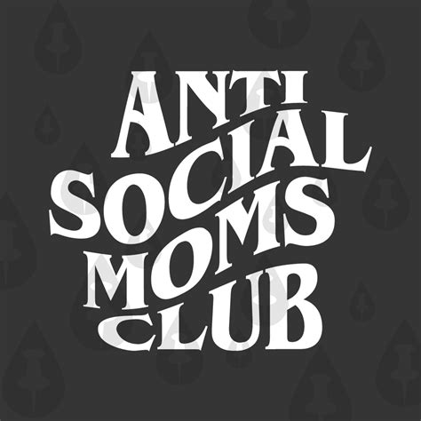 antisocial moms club svg cricut vector halloween spooky moms etsy