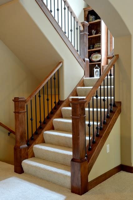 Stairsuppliestm offers balusters in two styles, contemporary and traditional. 2012 MBA Parade of Homes The Roycroft - Craftsman - Staircase - Milwaukee - by Belman Homes