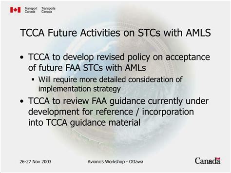 Ppt Tcca Familiarization Of Faa Stcs With Amls Powerpoint