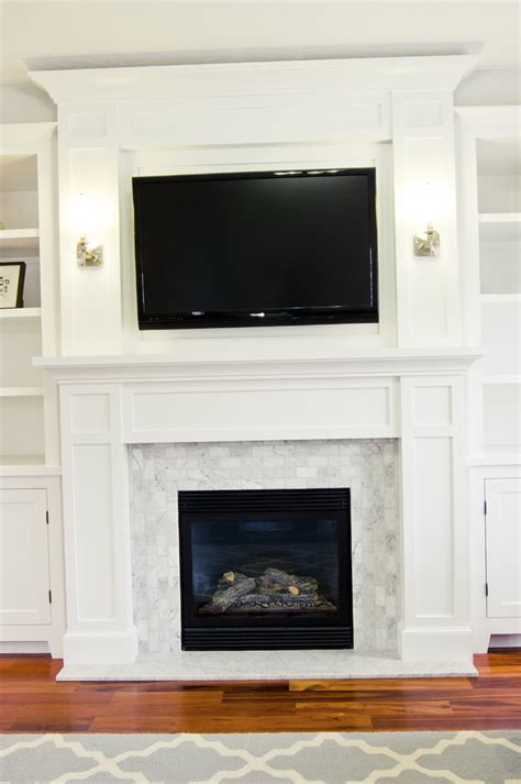 White Wood Fireplace Surround Home Design Ideas