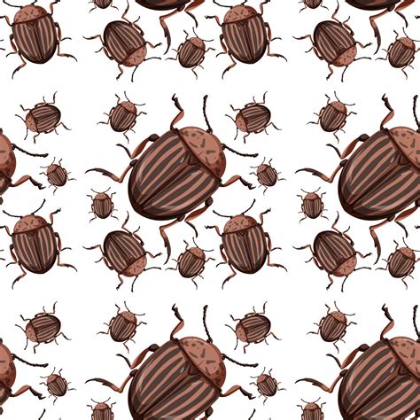 Beetle insect seamless background 1418601 Vector Art at Vecteezy