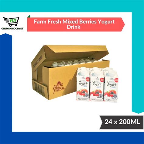 Farm Fresh Uht Yogurt Drink 200ml X 24 Shopee Malaysia
