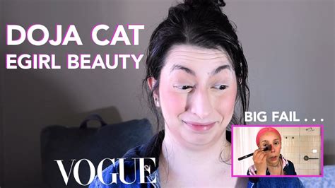 I Followed Doja Cats E Girl Beauty Routine On Vogue Big Fail Youtube