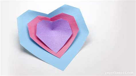 Super Easy Origami Heart Instructions Paper Kawaii