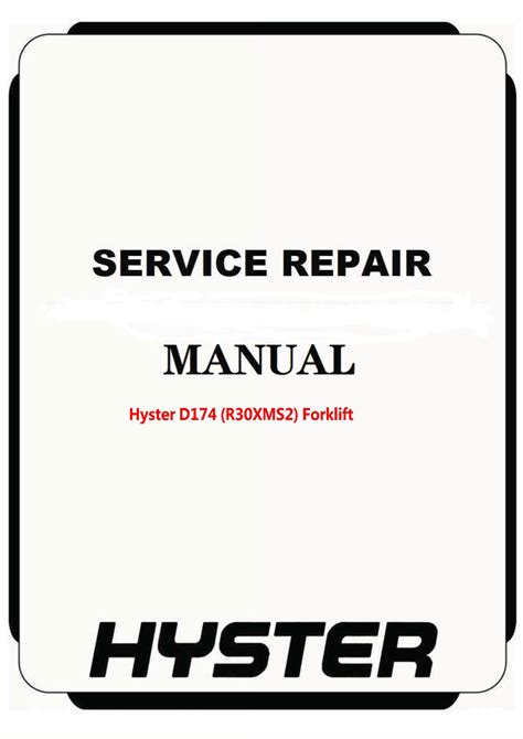 Hyster D174 R30xms2 Forklift Service Repair Manual By 9800595 Issuu