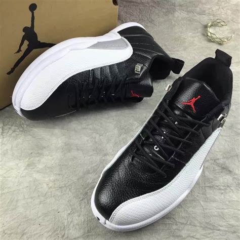 Nike Air Jordan Retro Xii 12 Low Black White Men Shoes 308317 Febbuy
