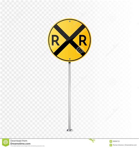 Railroad Crossing Sign Svg