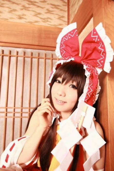 Otak Otaku Hakurei Reimu Touhou Project Ero Cosplay