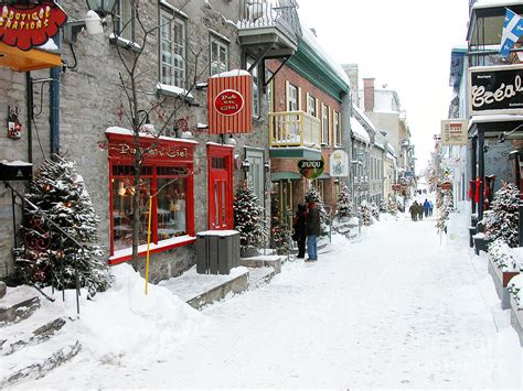 Quebec City In Winter Photograph By Thomas R Fletcher