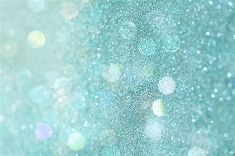 Teal Sparkle Glitter Background Premium Image By Adj