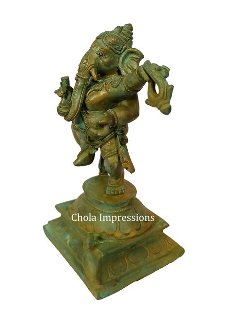 Buy Lord Dancing Ganesh Panchaloha Bronze Statue In Authentic