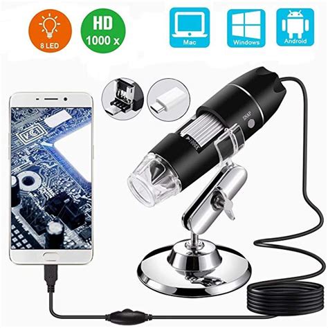 Usb Microscope1000x Zoom 1080p Digital Mini Microscope