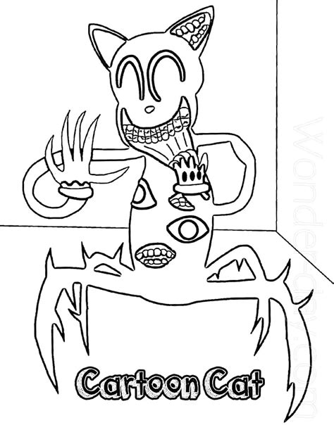 Cartoon Cat Printable Coloring Page Free Printable Coloring Pages For