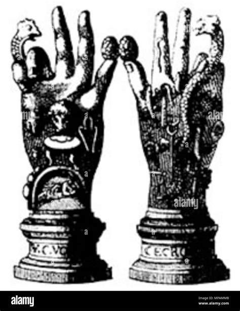 English The Emblematic Hand Of The Mysteries A Hand Covered With