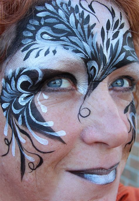 Black And White Face Paint Designs Schminken Fasching Makeup