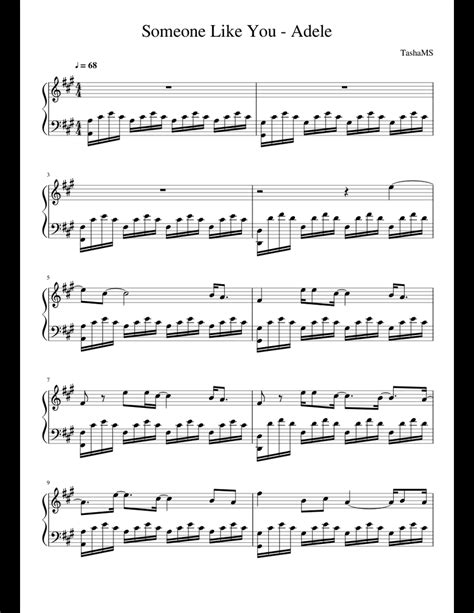 Someone Like You - Adele sheet music for Piano download free in PDF or MIDI