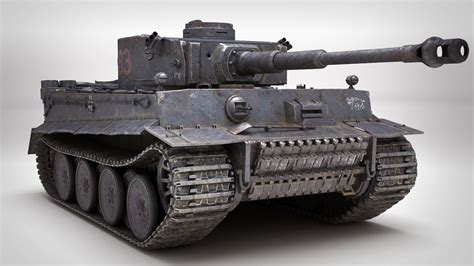 Tiger 1 Tank Pbr Ready 3d Model Cgtrader