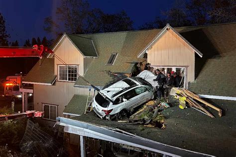 Driver Injured After Crashing Through Second Story Of Calif Home