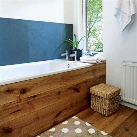 Wood Tub Surround Wash Pinterest Natural Bathroom Small Bathroom