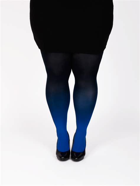 plus size blue black tights virivee tights unique tights designed and made in europe