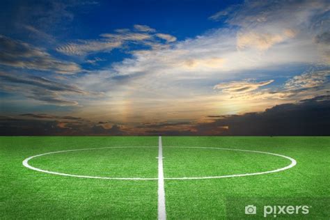Soccer Field And Stadium In 3d Rendering Background S
