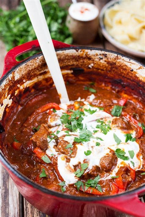 Hungarian Beef Goulash A Thick And Hearty Paprika Spiced Stewin
