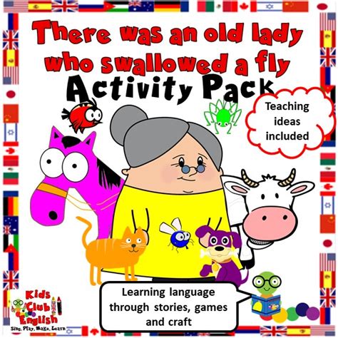 There Was An Old Lady Who Swallowed A Fly Activity Pack