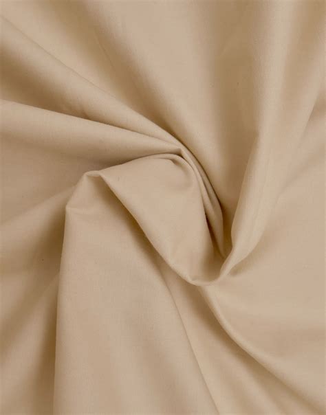 Off White Plain Cotton Twill Dress Material Fabric Charu Creation