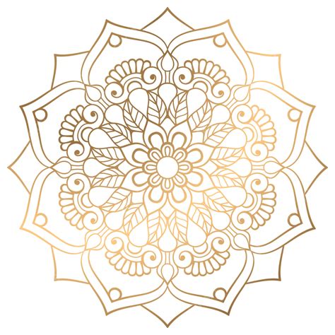 Luxury Ornamental Mandala Vector Png Images Mandala Luxury Gold
