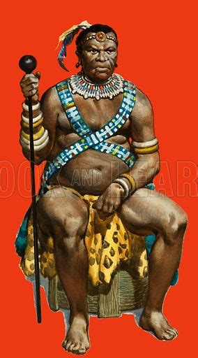 Chief Dingaan Of The Zulus Stock Image Look And Learn