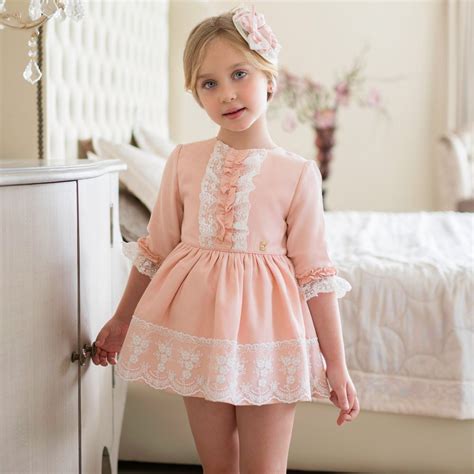 Dolce Petit Girls Pink Cotton Dress Childrensalon Cute Girl