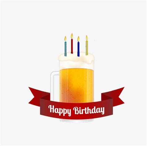 Ribbon Beer Birthday Cards Png Clipart Beer Beer Clipart Beer