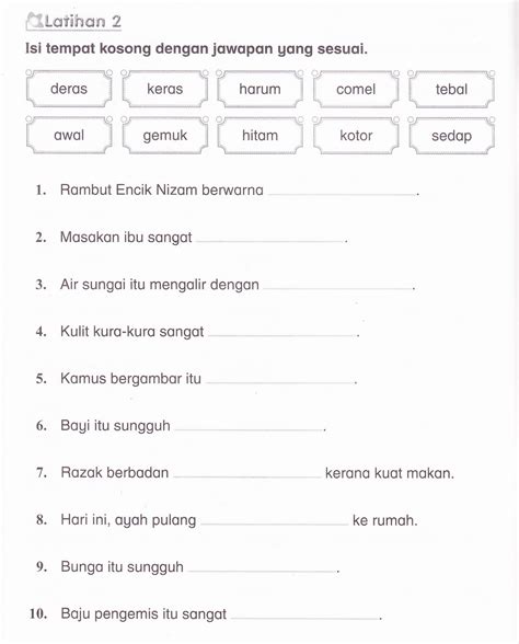 Kssr Bahasa Malaysia Tahun 1 Latihan Suku Kata 3 Vrogue