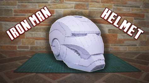 Iron Man Helmet Papercraft Template Pdf Papercraft Ironman Helmet