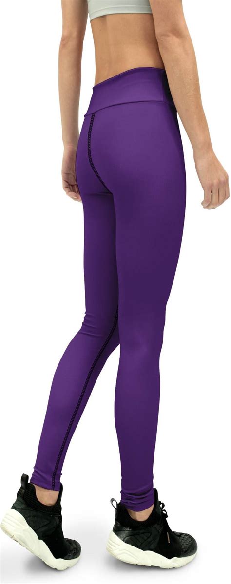 Solid Deep Purple Yoga Pants