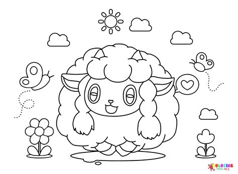 Wooloo To Color Coloring Page Free Printable Coloring Pages