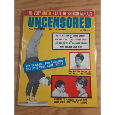Vintage Uncensored Magazine All The Facts All The Names Original Publication Vol Picclick