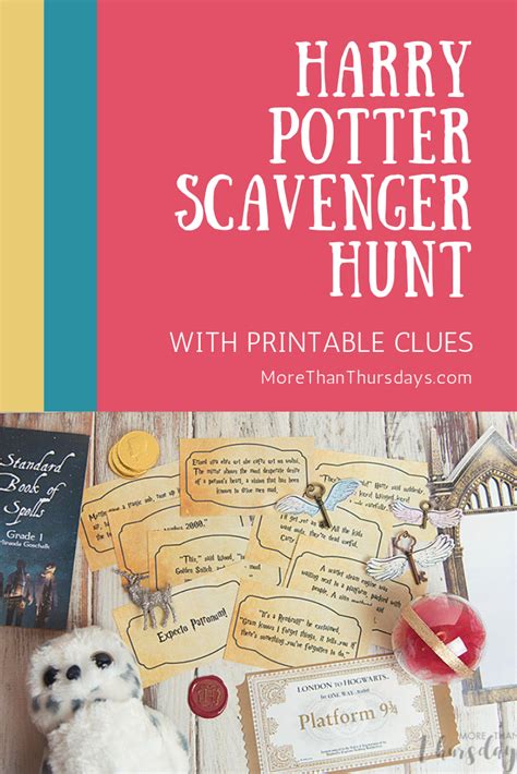 Harry Potter Scavenger Hunt Printable Clues Harry Potter Birthday Harry Potter Scavenger