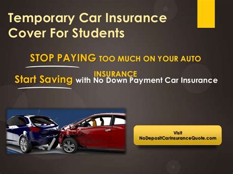 Push the effective date back a few days to give you time to cancel your existing. Temporary Auto insurance For University Students With Low Rate.