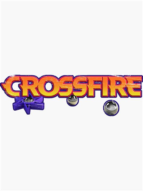 Crossfire Board Game Logo Sticker By Lofton Redbubble