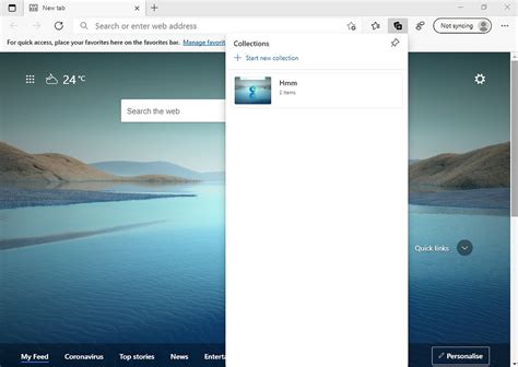 Microsoft Edge To Get New Toolbar For Collections Salty News Network