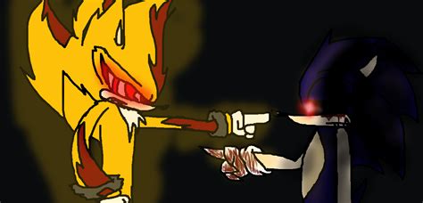 Fleetway Shadow And Sonicexe By Royal Kat Girl On Deviantart