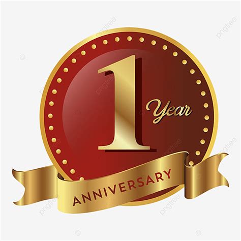 1st Anniversary Badge Logo Icon Anniversary 1 Anniversary Badge Png