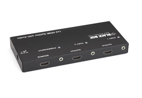 1 x 2 HDMI Splitter with Audio | Black Box