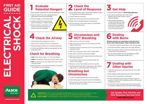 First Aid Illustrated Posters Alsco New Zealand