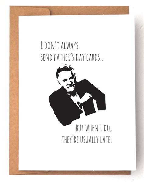 Father S Day Card Belated Card Funny Fathers Day Card